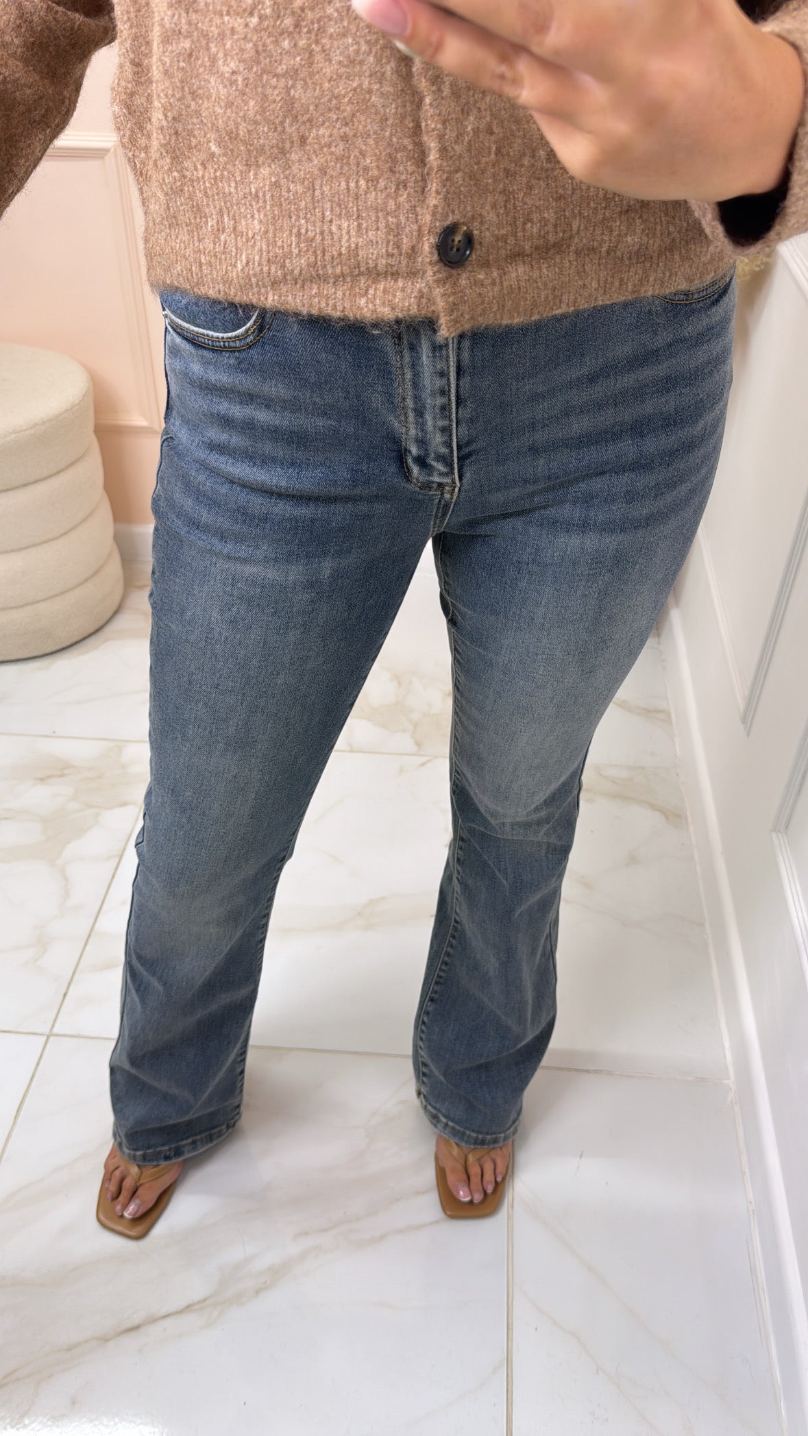 FREYA vintage blue flared denim jeans