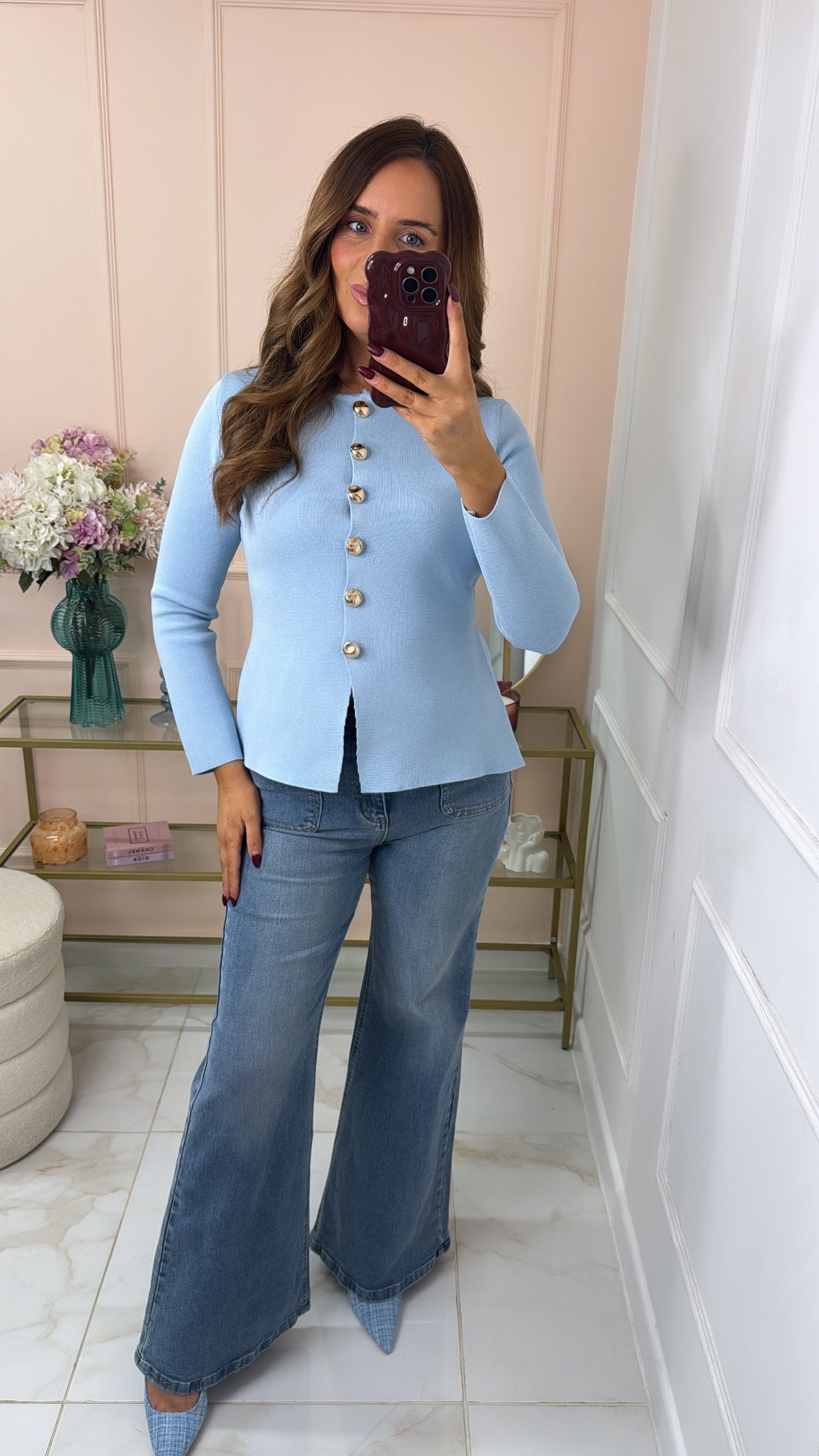 STEPH light wash kick flare jeans