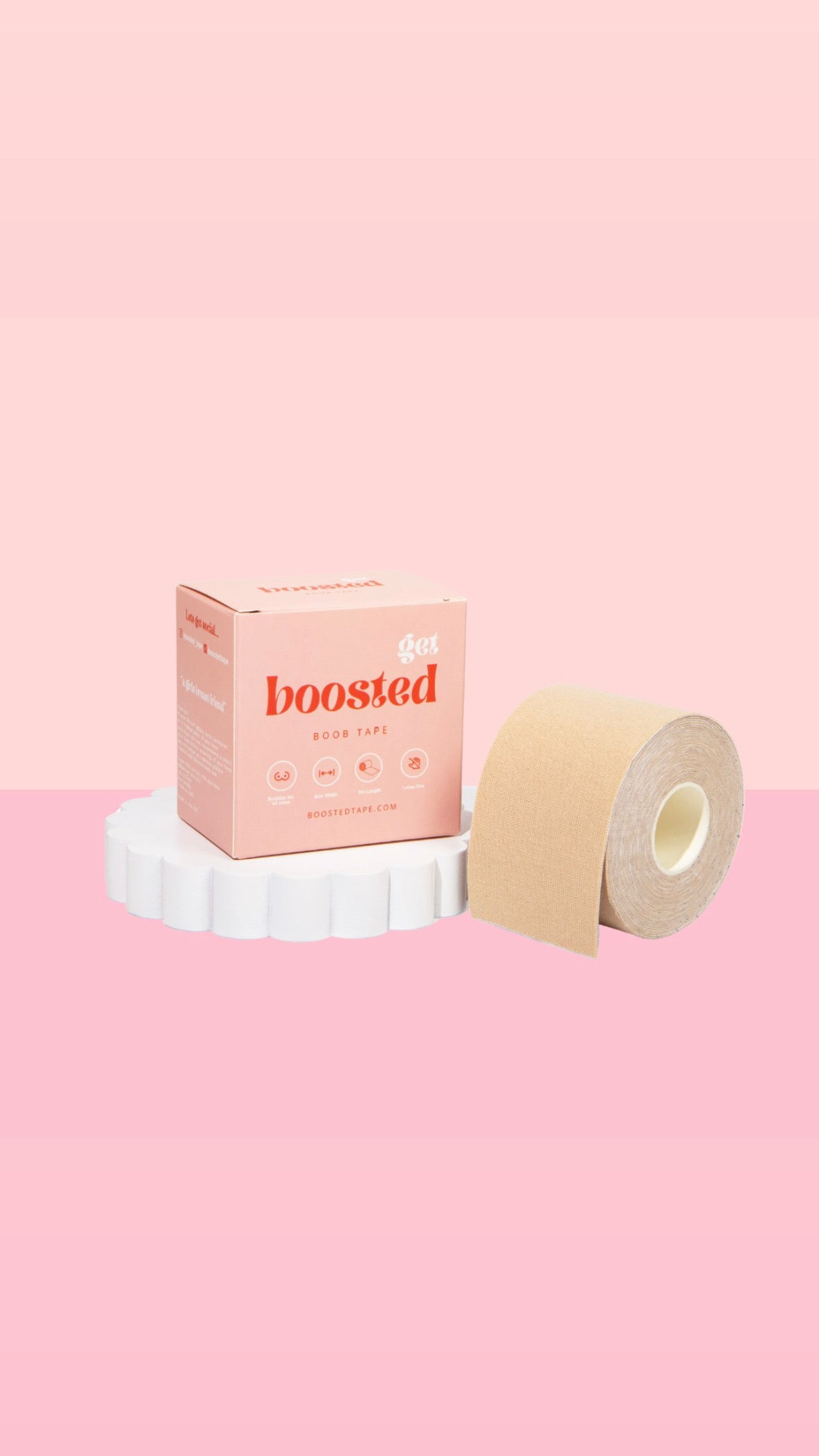 BOOSTED latte boob tape