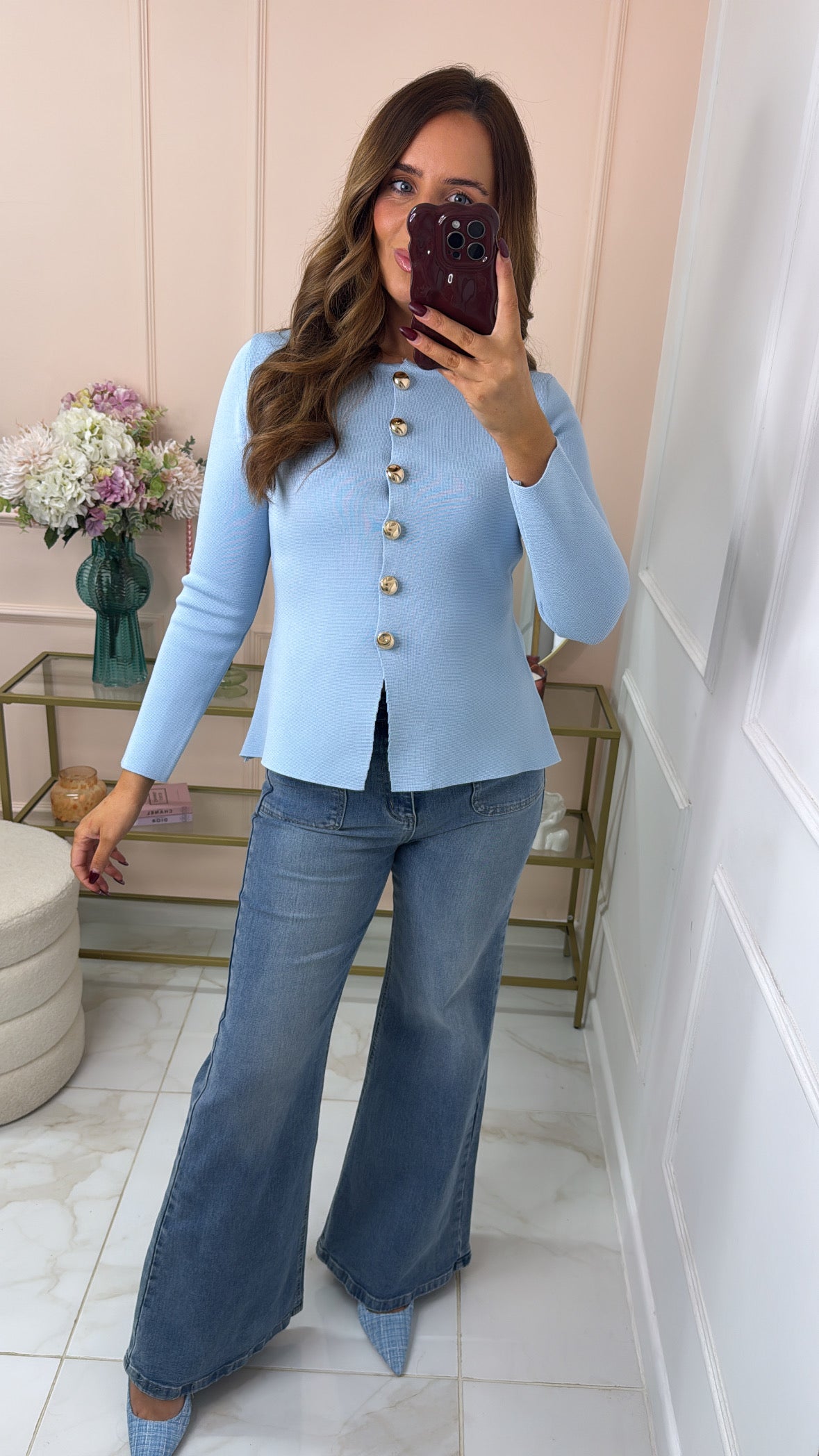 STEPH light wash kick flare jeans