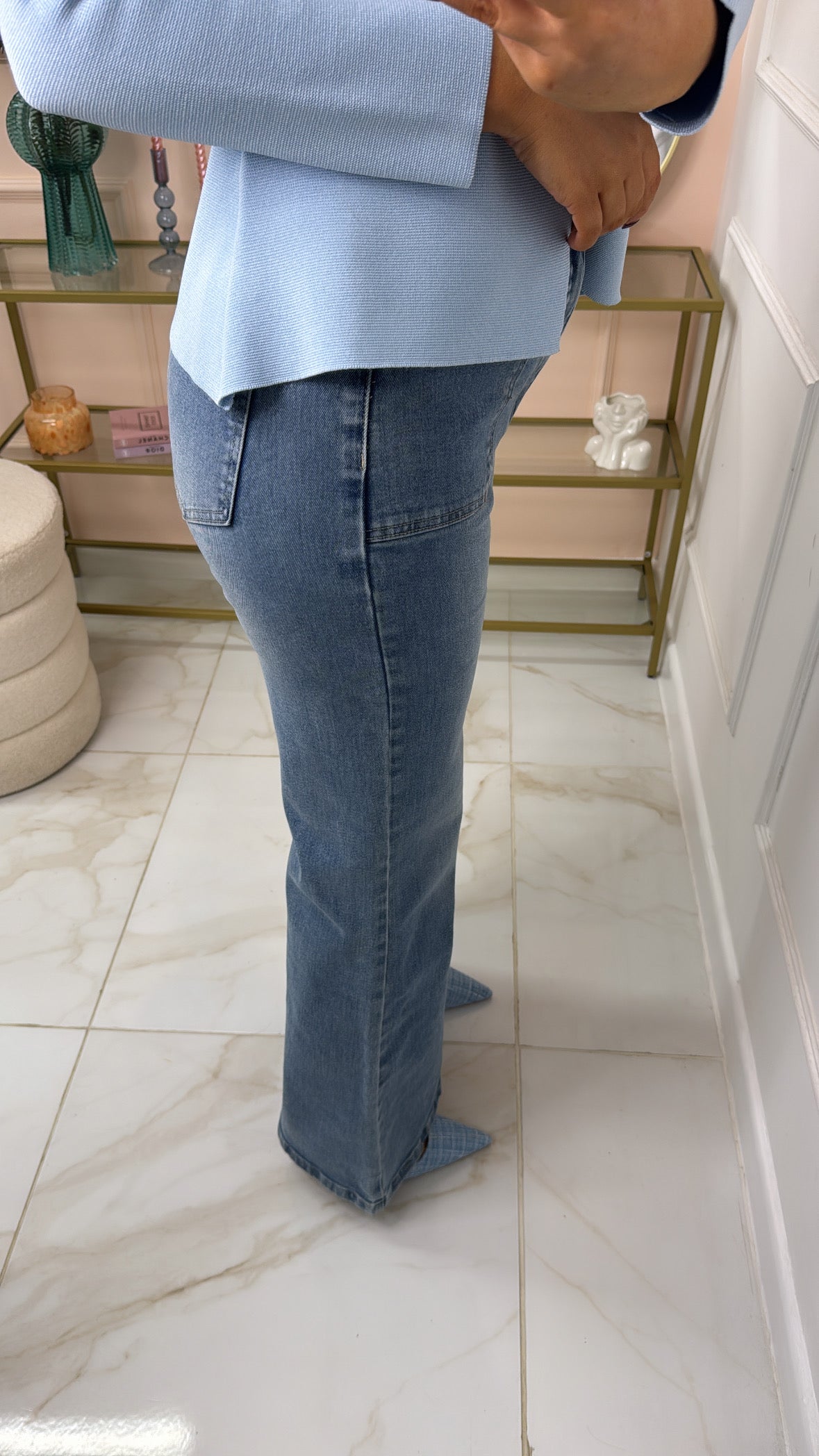 STEPH light wash kick flare jeans