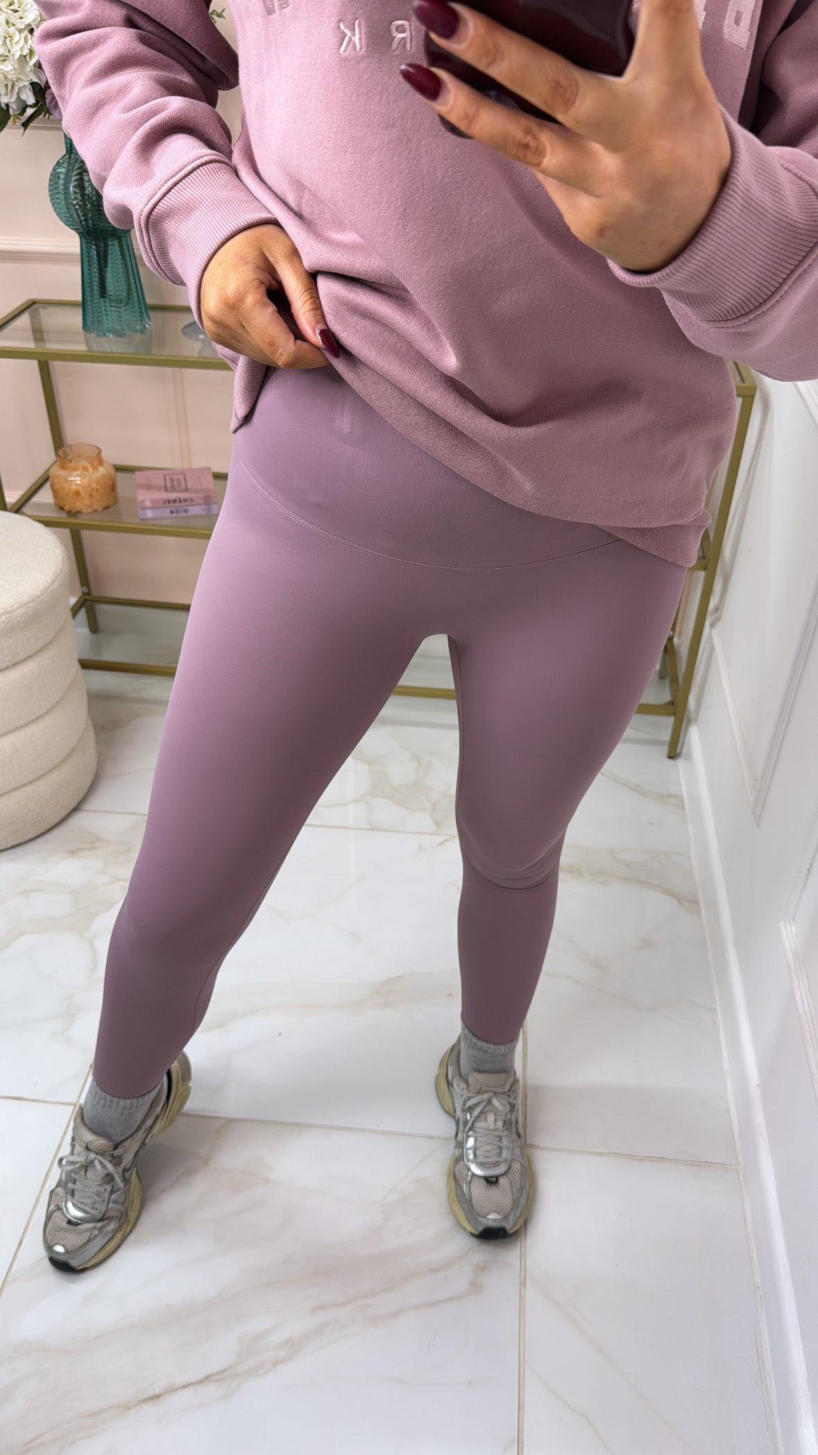 MIA mauve high waisted gym leggings