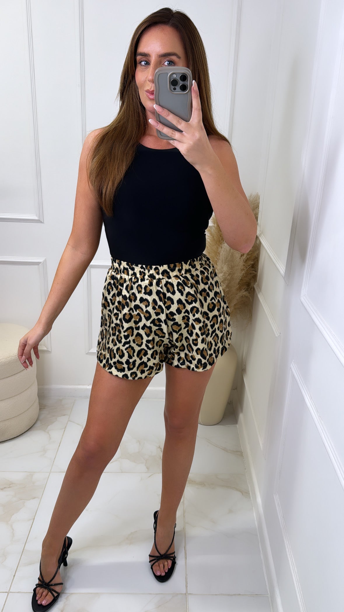 JESS leopard print shorts