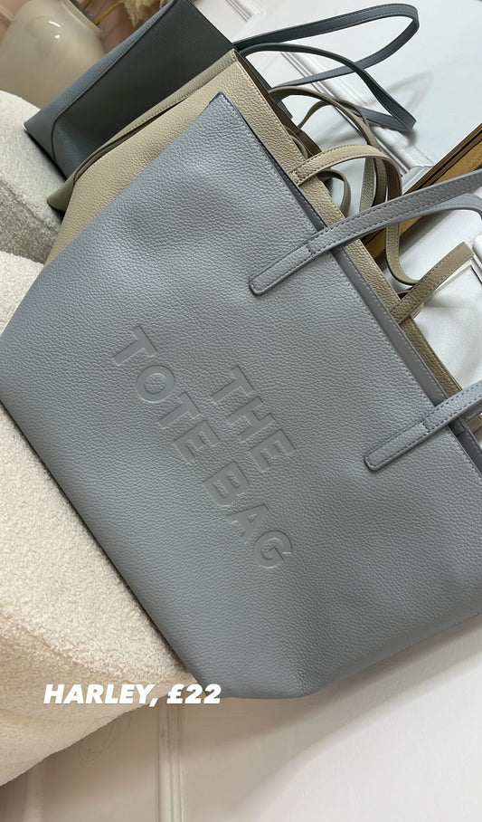HARLEY blue large slouchy tote bag