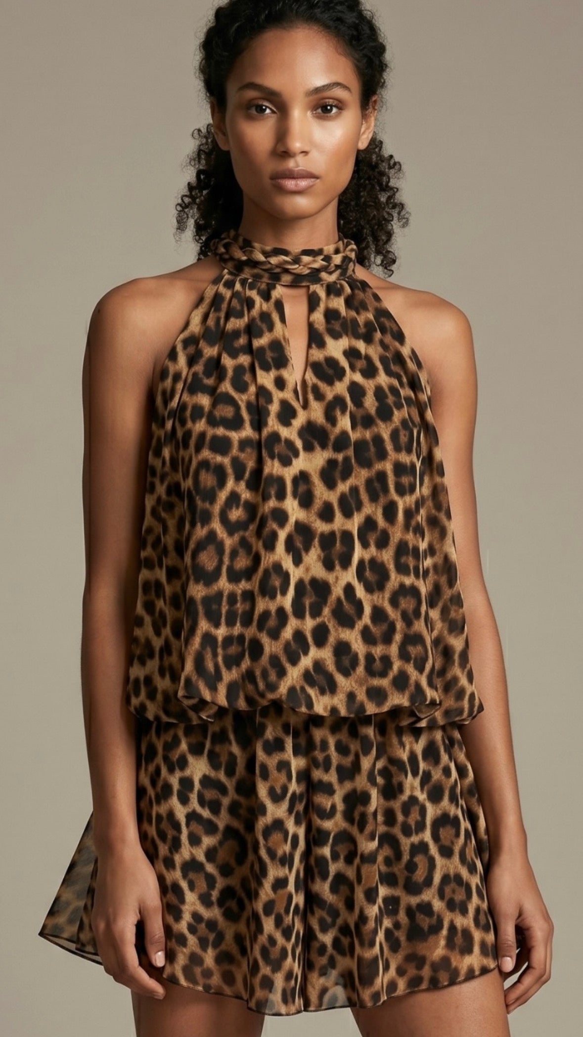 MIA leopard print playsuit