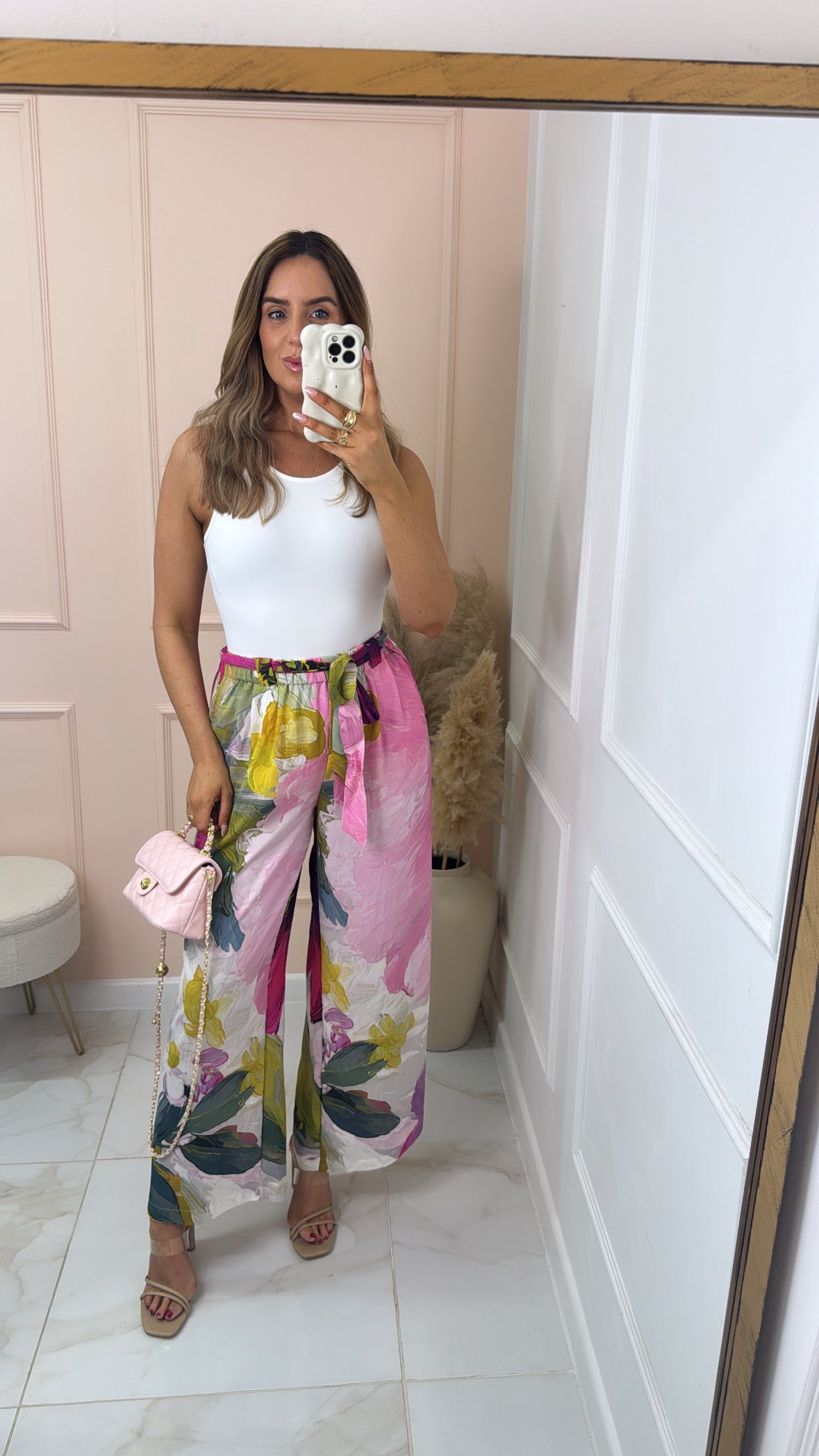 ROBYN floral print trousers