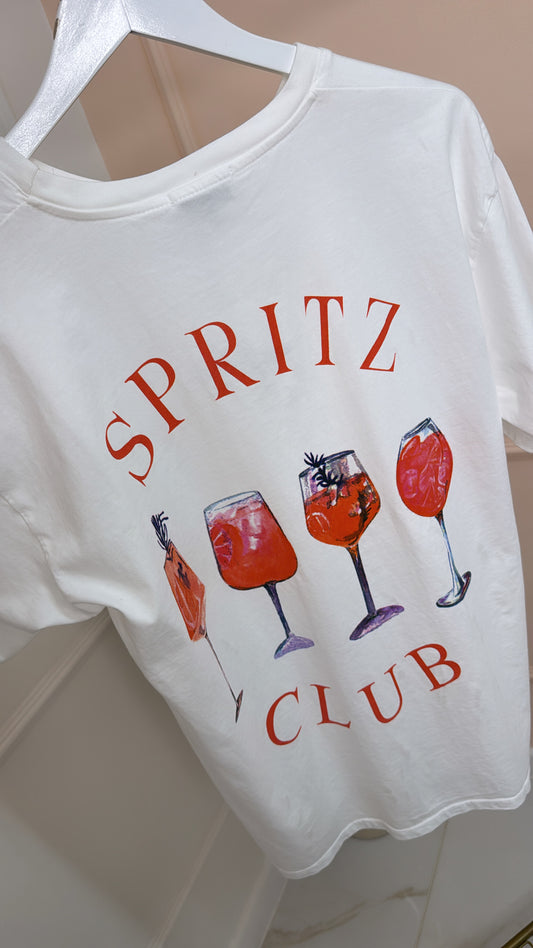 SPRITZ white graphic t shirt