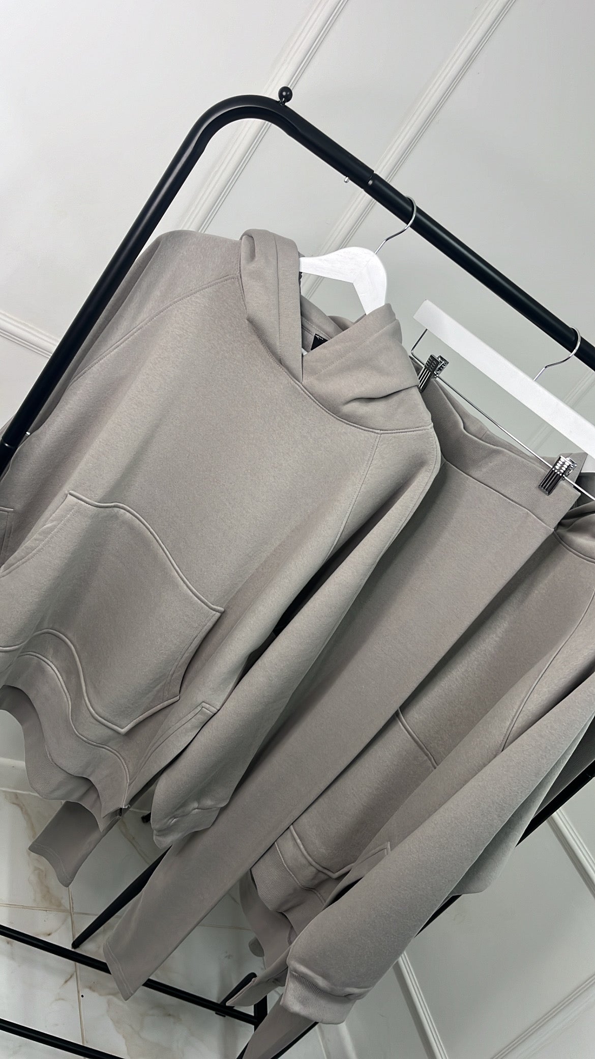 HALLIE dove grey hoodie & legging lounge set