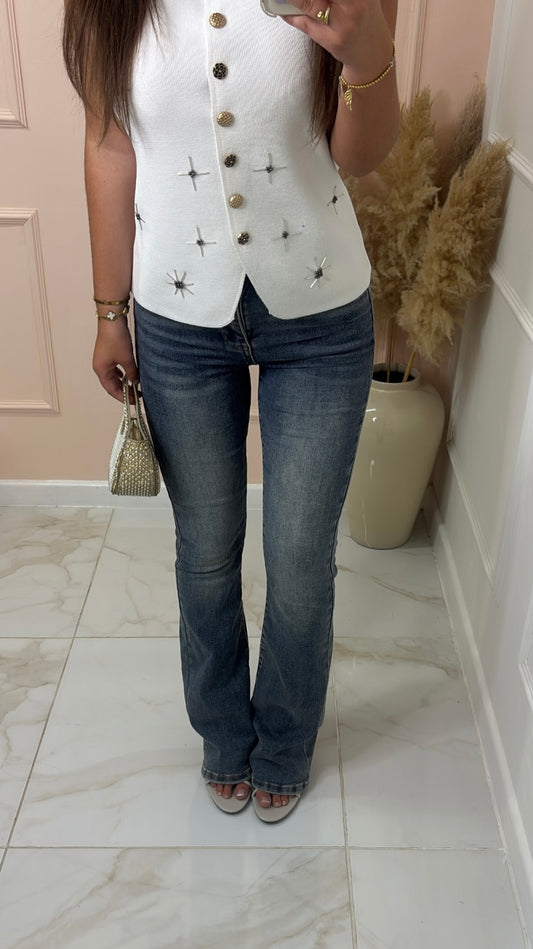 FREYA vintage blue flared denim jeans