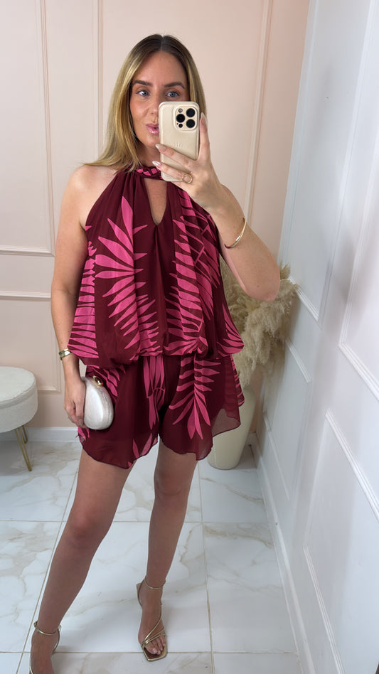 MIA tropical print playsuit