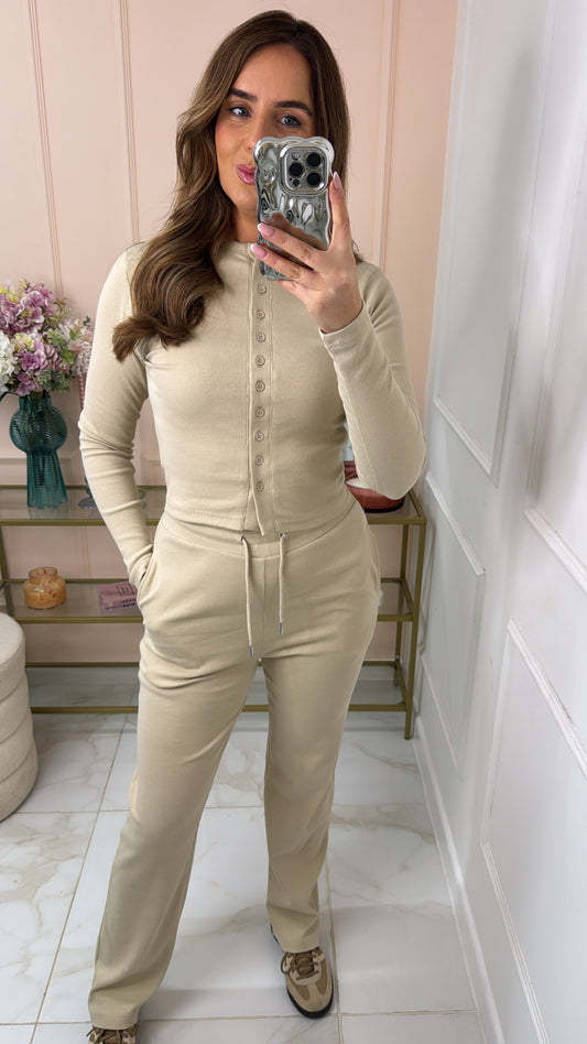 MAE oatmeal button lounge set