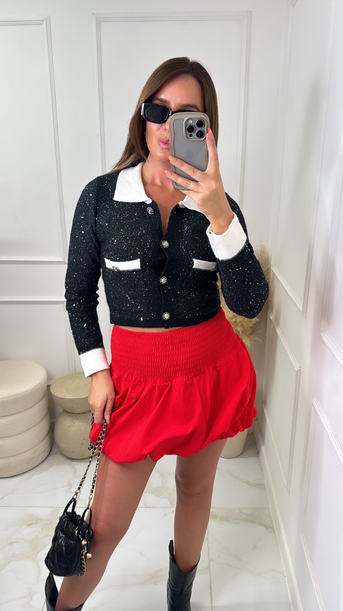 MERCY red bubble skirt