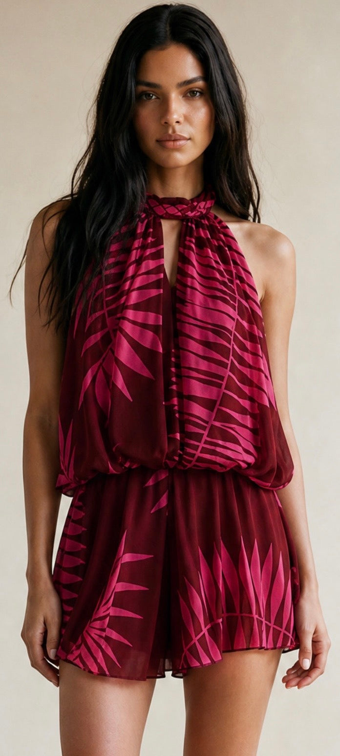 MIA tropical print playsuit