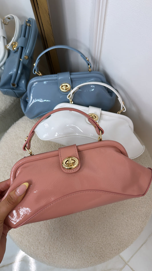 BETHANY pink patent grab bag