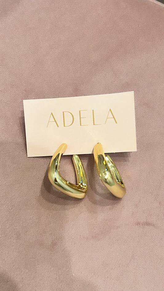 AYLA gold triangle earrings