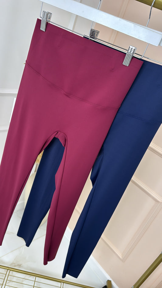 ROMEE burgundy high waisted buttery soft leggings