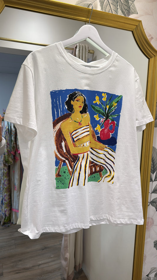 EVERLY abstract printed tshirt