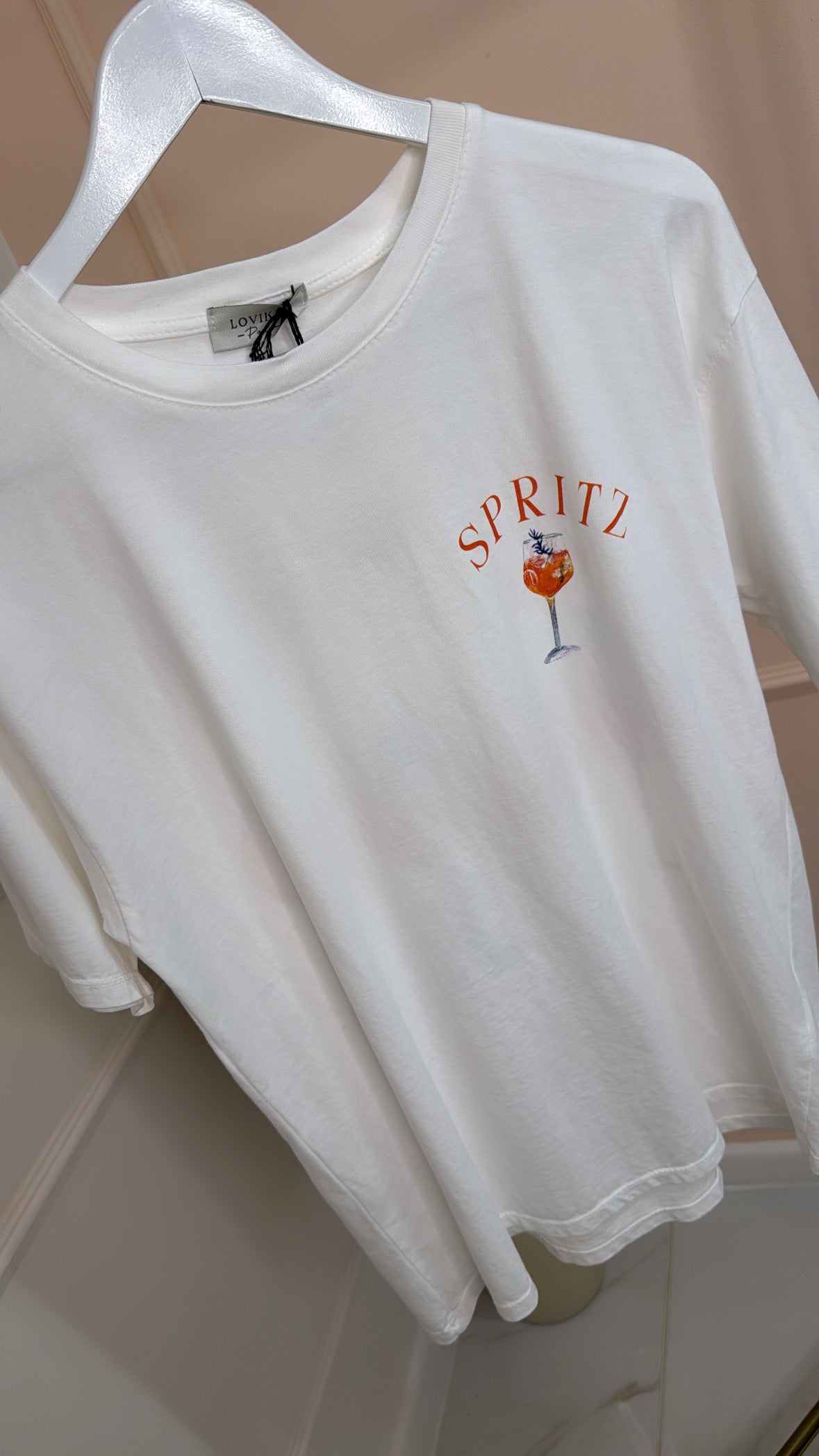 SPRITZ white graphic t shirt
