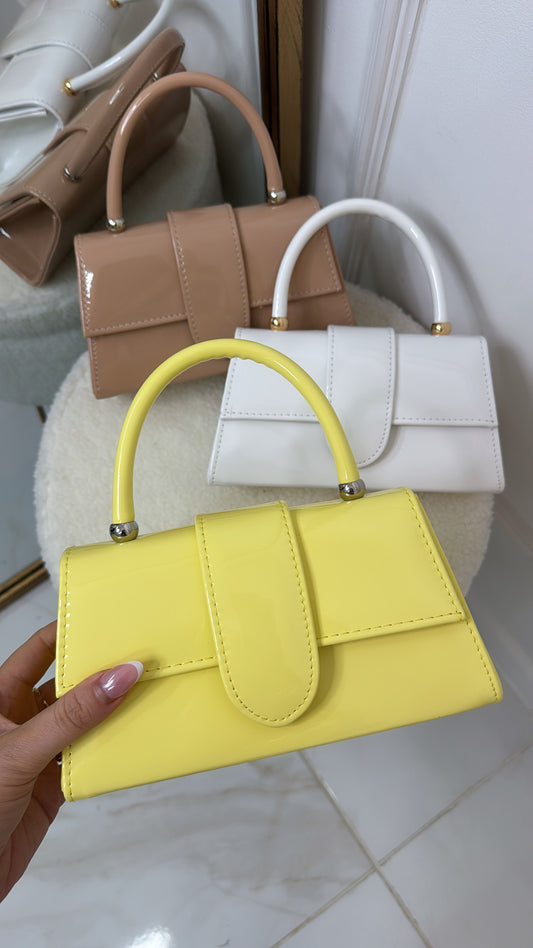 TALIA lemon fold over grab bag