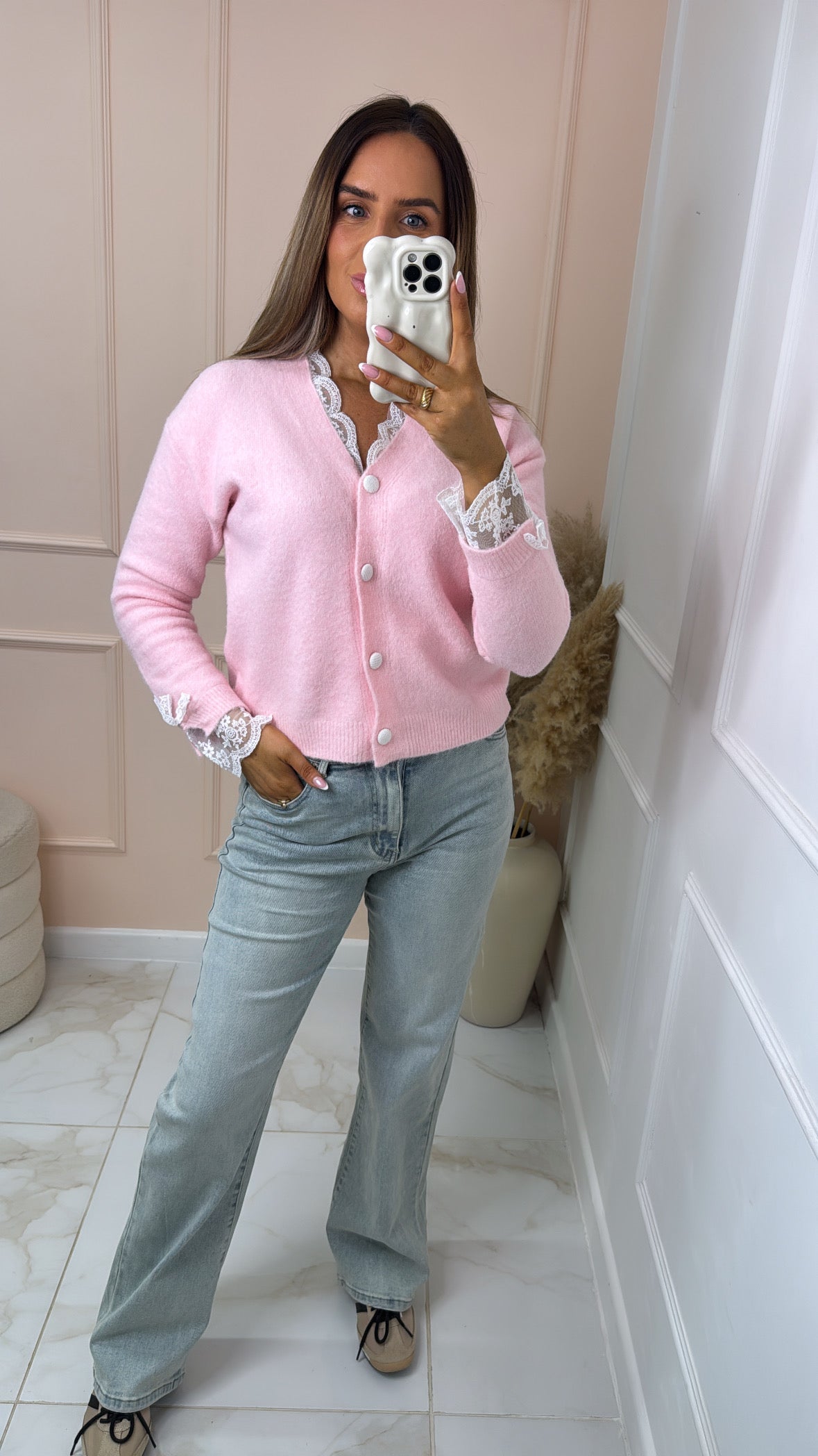 CARMEN light wash straight leg jeans