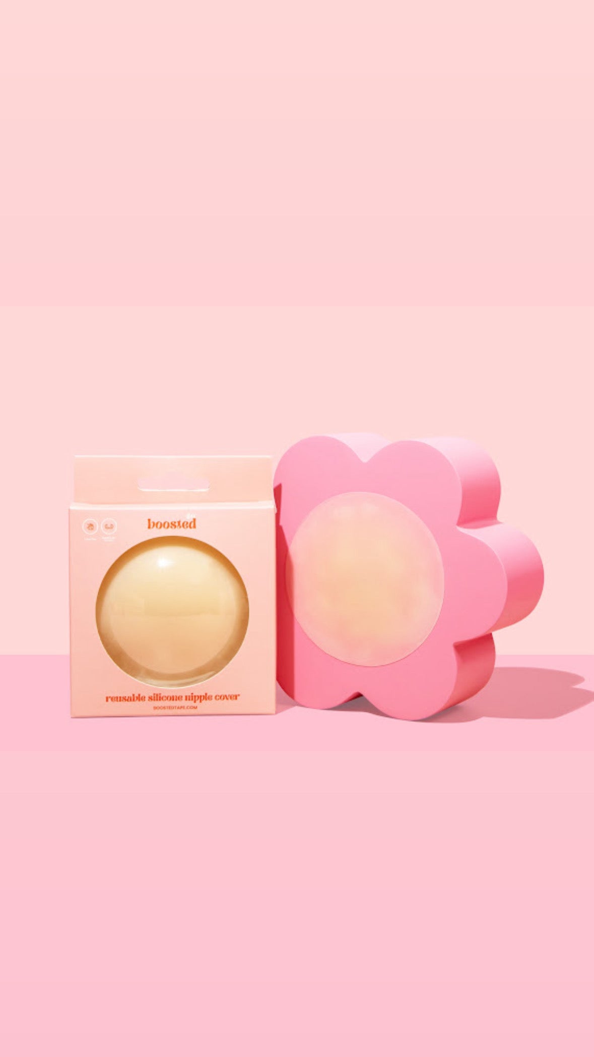 BOOSTED light reusable silicone nipple covers