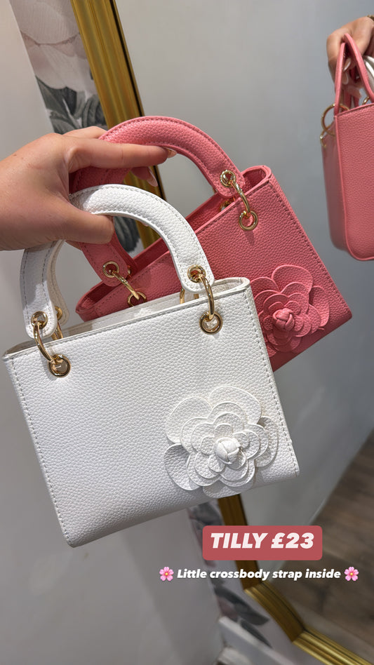 TILLY white flower grab bag