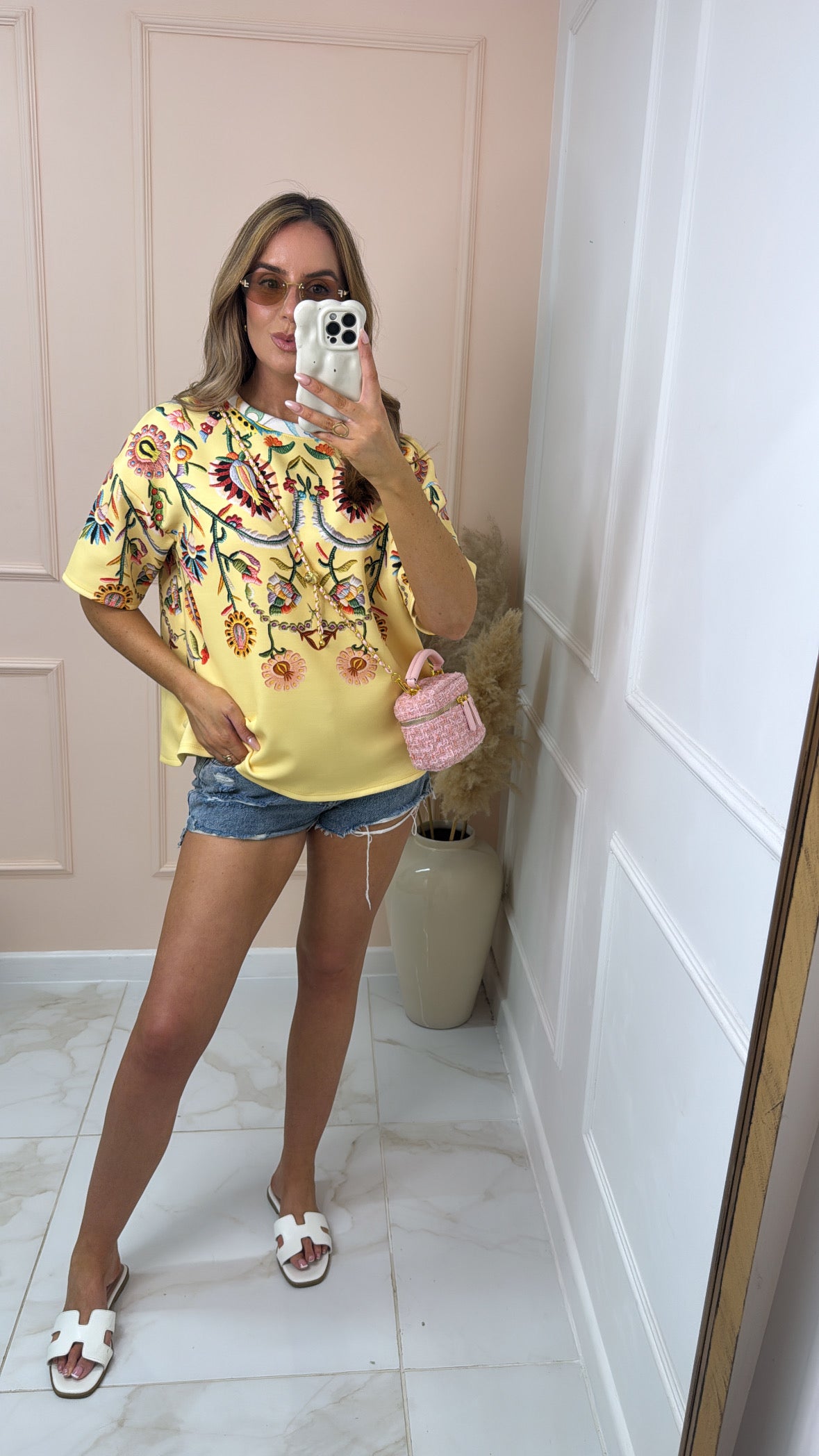 LOTTIE lemon floral printed tshirt