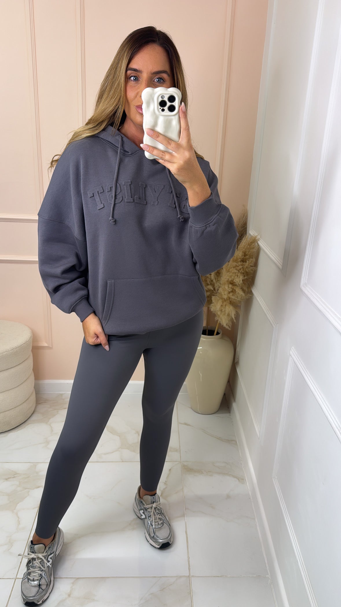 TALIA grey stylist oversized hoodie