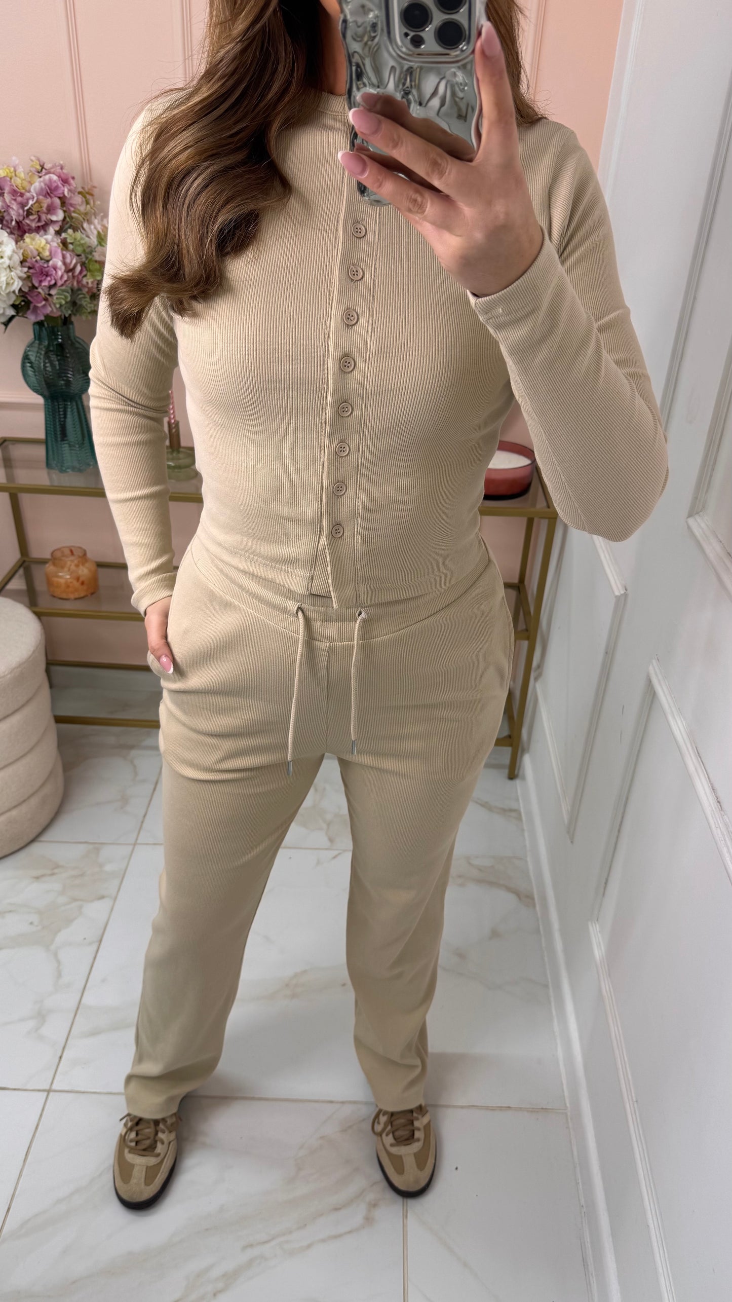 MAE oatmeal button lounge set