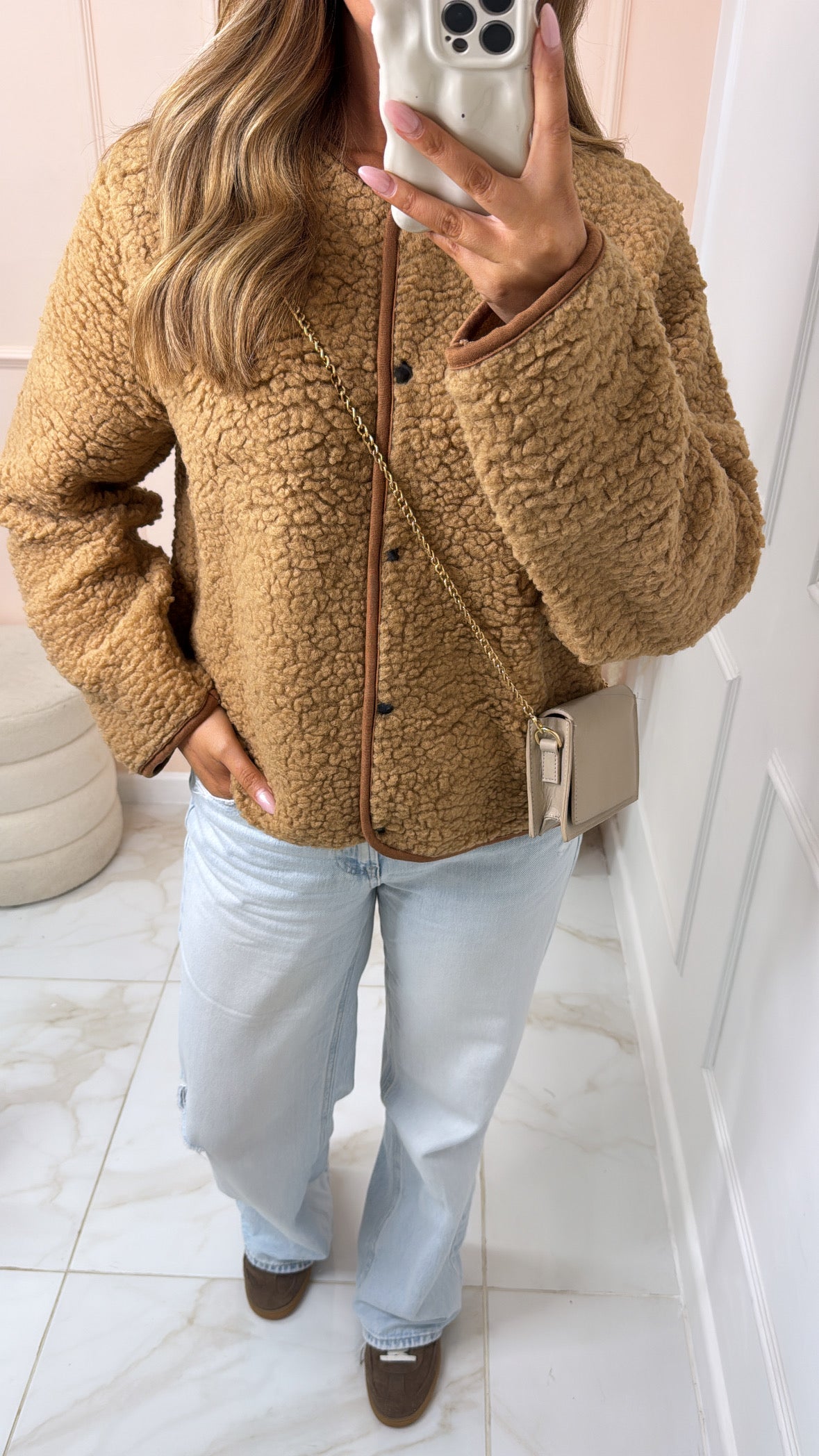 MORGAN camel teddy jacket