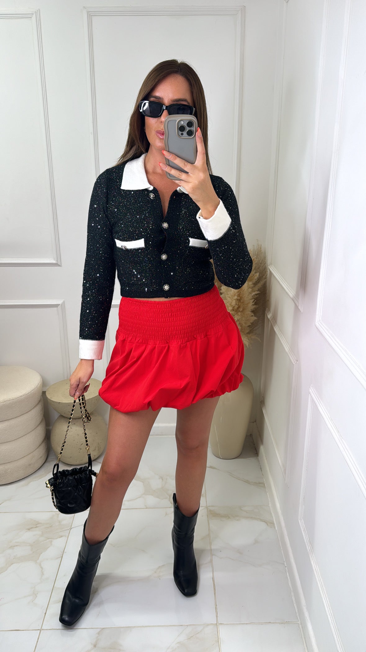 MERCY red bubble skirt