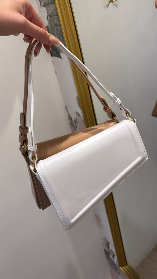 LOLA white asymmetric grab bag