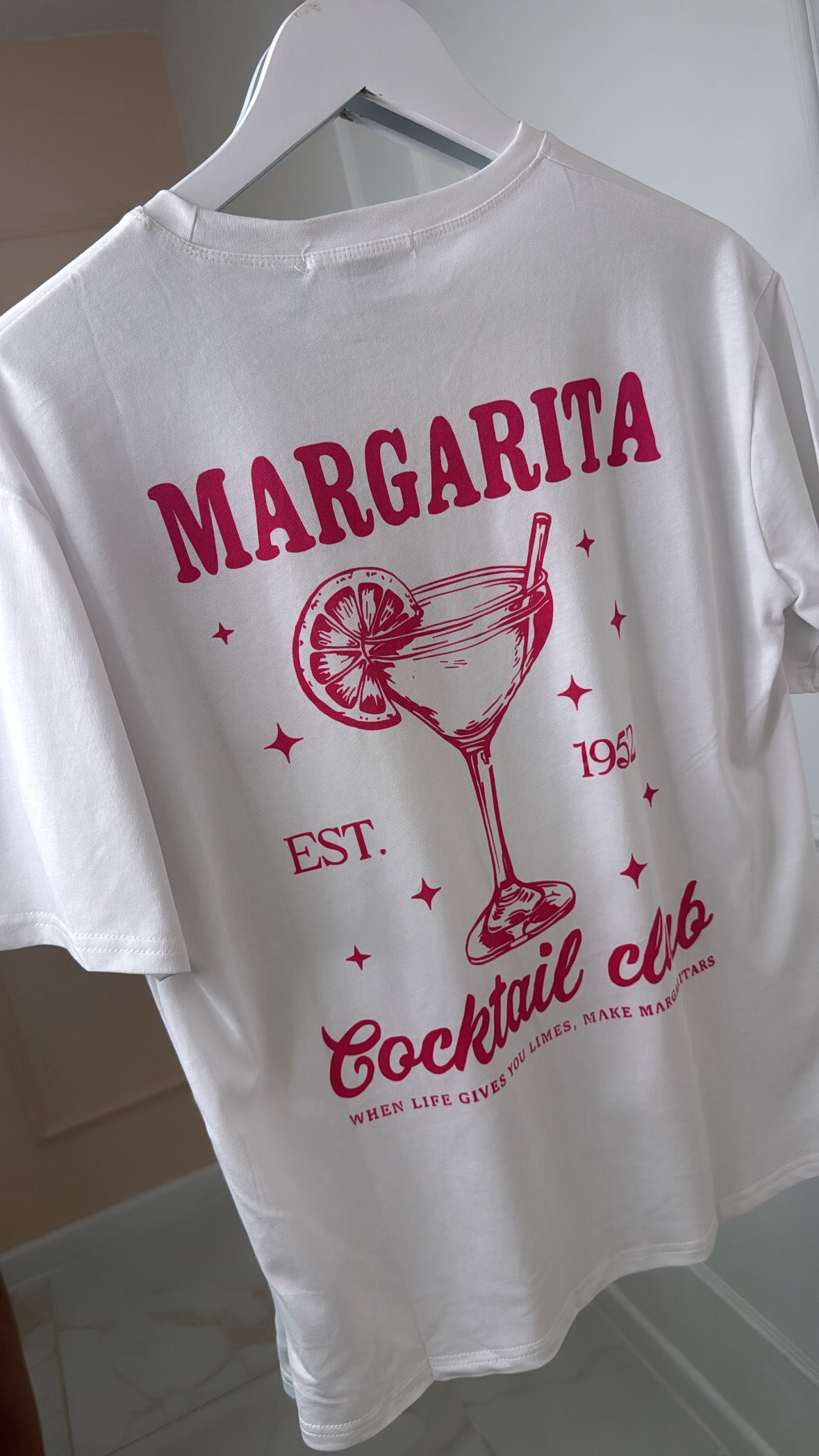 MARGARITA white printed tshirt