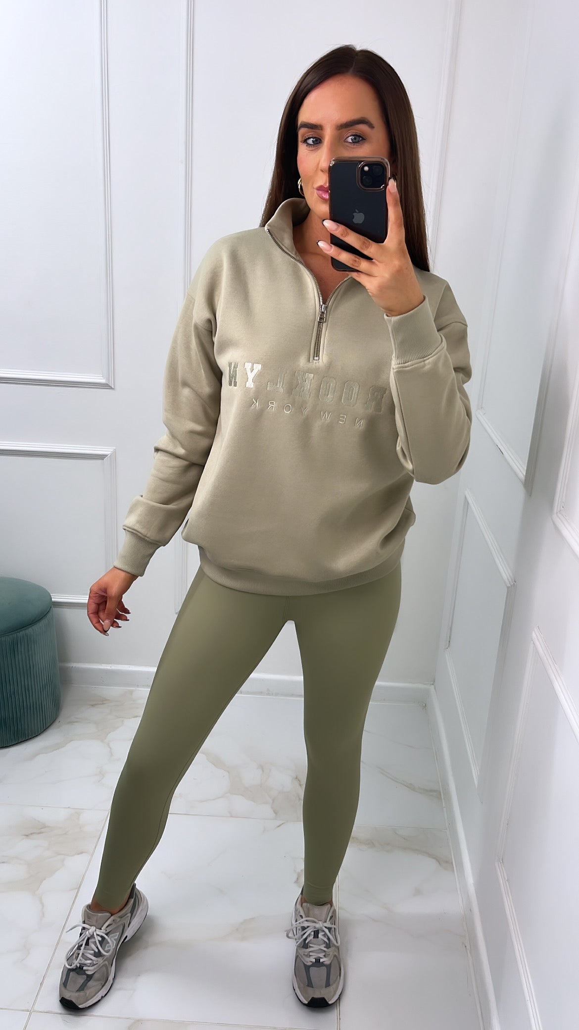 BONNIE olive high waisted gym leggings