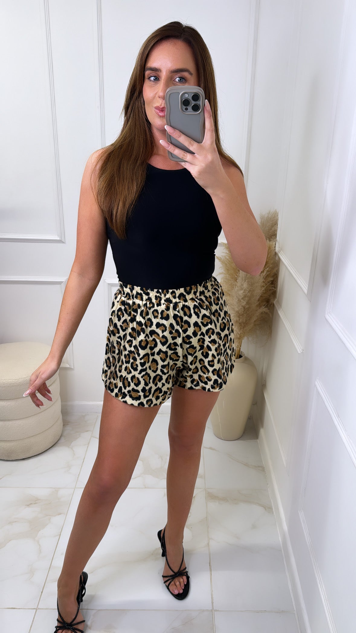 JESS leopard print shorts
