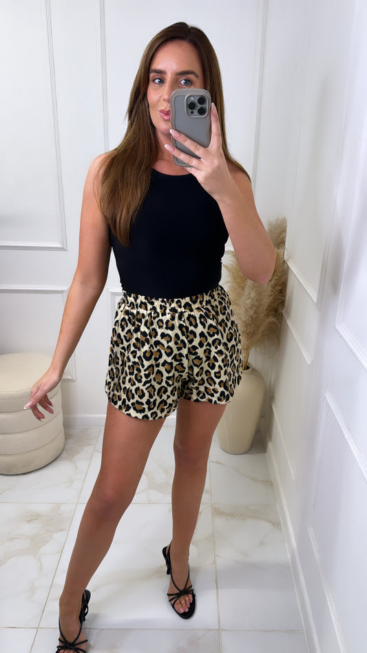 JESS leopard print shorts