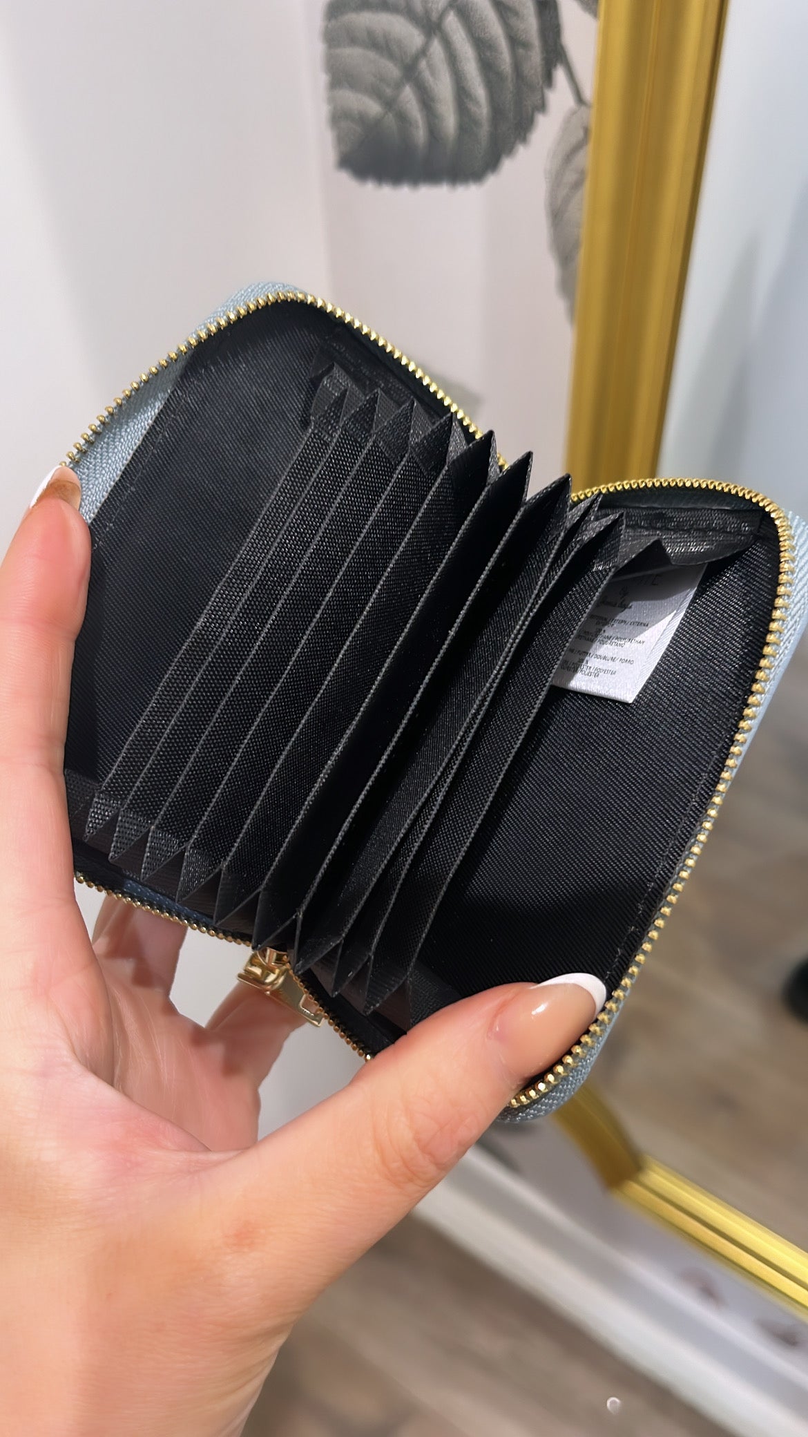 ISLA blue bee card holder purse