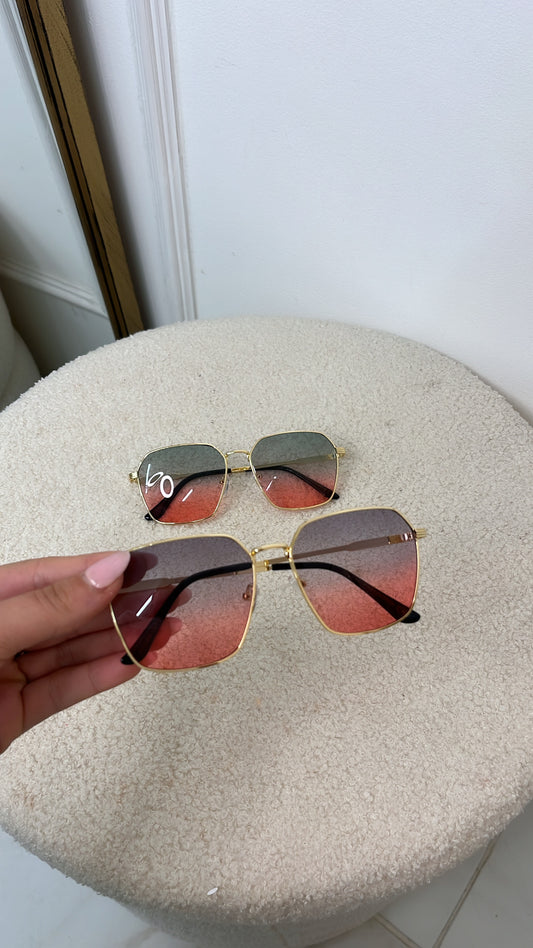 AVA blue rose tinted sunglasses