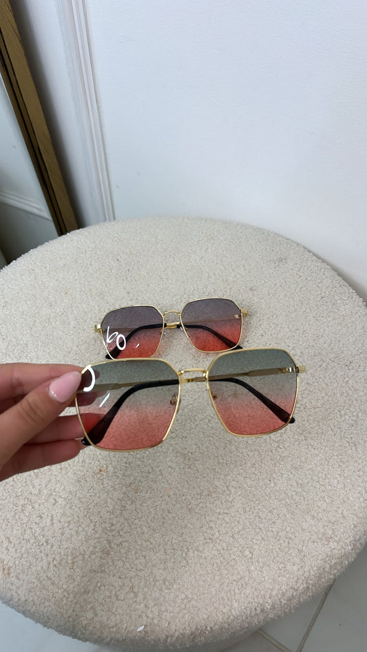 AVA green rose tinted sunglasses